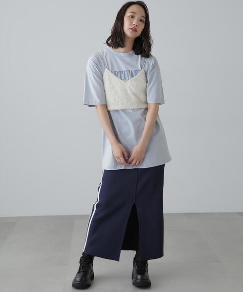 FREE'S MART（フリーズマート）の「◆サイドラインスリットナロースカート（スカート・レディース・グレー/ネイビー・SMALL/MEDIUM）」の18枚目の写真