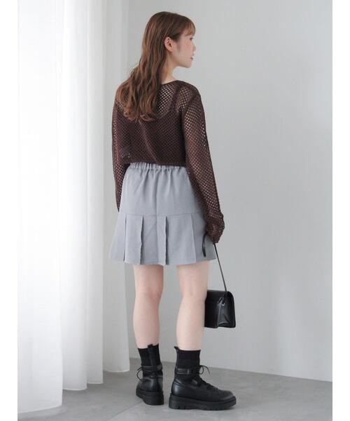 セール】千鳥格子タックミニスカート（スカート）｜ehka sopo