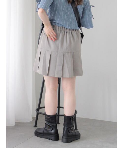 ehka sopo(エヘカソポ)の「千鳥格子タックミニスカート(スカート・レディース・ベージュ/ブラウン/ブラック・F)」の22枚目の写真