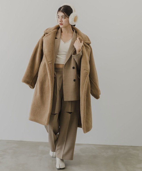 rectangle（レクタングル）の「膝スリットスラックスパンツ（スラックス・レディース・ブラック/ベージュ/グレー・FREE）」の21枚目の写真