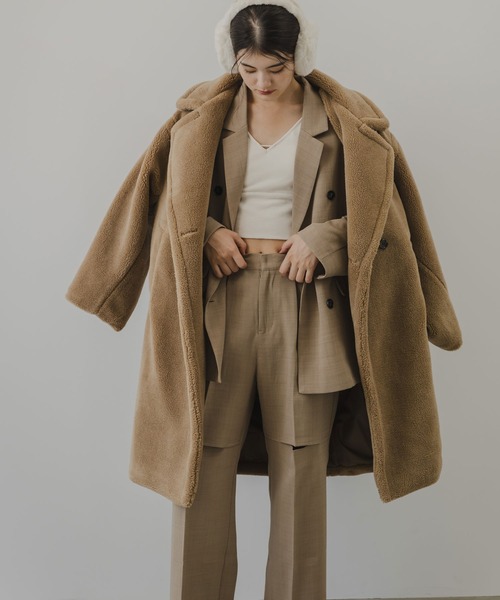 rectangle（レクタングル）の「膝スリットスラックスパンツ（スラックス・レディース・ブラック/ベージュ/グレー・FREE）」の22枚目の写真