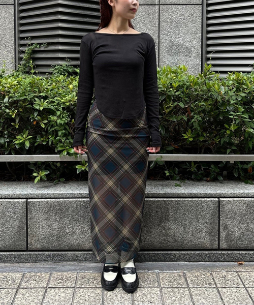 Oriens JOURNAL STANDARD（オリエンス ジャーナルスタンダード）の「《別注》【MILLER/ミラー】Light Prib 2way PO：カットソー（Tシャツ/カットソー・レディース・バーガンディー/ホワイト/ブラック・FREE）」の7枚目の写真