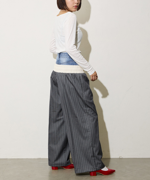 Oriens JOURNAL STANDARD（オリエンス ジャーナルスタンダード）の「《別注》【MILLER/ミラー】Light Prib 2way PO：カットソー（Tシャツ/カットソー・レディース・バーガンディー/ホワイト/ブラック・FREE）」の17枚目の写真