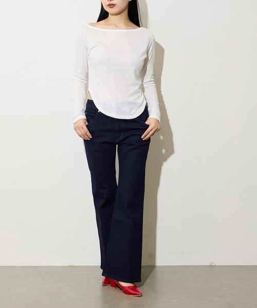 Oriens JOURNAL STANDARD（オリエンス ジャーナルスタンダード）の「《別注》【MILLER/ミラー】Light Prib 2way PO：カットソー（Tシャツ/カットソー・レディース・バーガンディー/ホワイト/ブラック・FREE）」の20枚目の写真