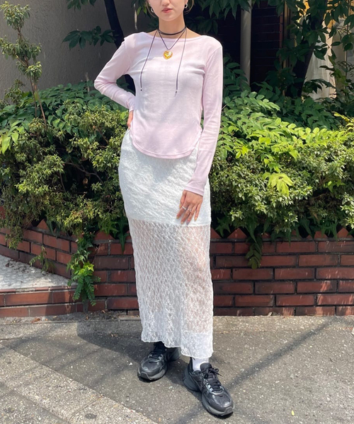 Oriens JOURNAL STANDARD（オリエンス ジャーナルスタンダード）の「《別注》【MILLER/ミラー】Light Prib 2way PO：カットソー（Tシャツ/カットソー・レディース・バーガンディー/ホワイト/ブラック・FREE）」の22枚目の写真