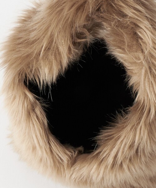 LE VERNIS（ル・ベルニ）の「＜LE VERNIS＞フェイクファー バッグ（トートバッグ・レディース・ベージュ/オリーブ・FREE）」の13枚目の写真