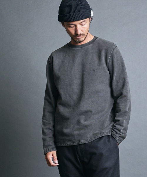 トレーナー スウェット PIGMENT OVERSIZED SWEATSHIRT レディース メンズ トレーナー スウェット 「FVLMEN」Pigment processing sweat
