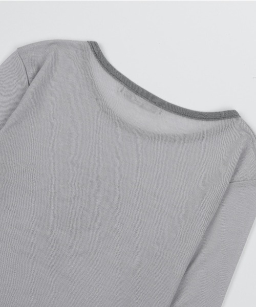 FANCY CLUB(ファンシークラブ)の「A'GEM/9 × .kom 『 FANCY CLUB/ファンシークラブ』 ROSE SHEER LONG SLEEVE/ローズシアーロングスリーブ(Tシャツ/カットソー・レディース・パープル/チャコールグレー/ライトグレー・FREE)」の13枚目の写真