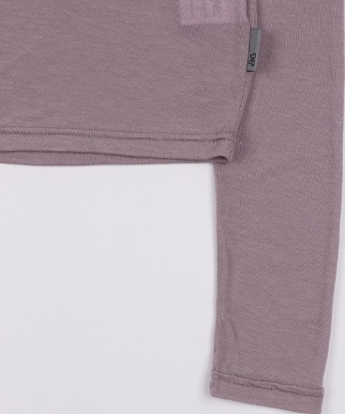 FANCY CLUB(ファンシークラブ)の「A'GEM/9 × .kom 『 FANCY CLUB/ファンシークラブ』 ROSE SHEER LONG SLEEVE/ローズシアーロングスリーブ(Tシャツ/カットソー・レディース・パープル/チャコールグレー/ライトグレー・FREE)」の11枚目の写真