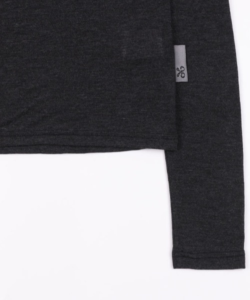 FANCY CLUB(ファンシークラブ)の「A'GEM/9 × .kom 『 FANCY CLUB/ファンシークラブ』 ROSE SHEER LONG SLEEVE/ローズシアーロングスリーブ(Tシャツ/カットソー・レディース・パープル/チャコールグレー/ライトグレー・FREE)」の17枚目の写真