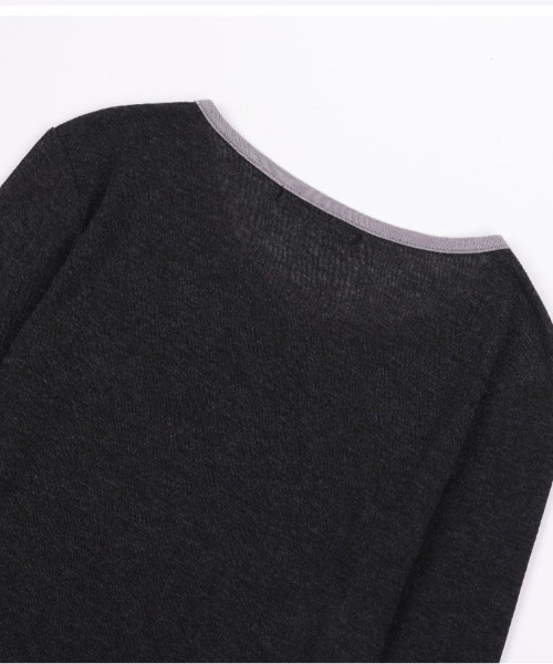 FANCY CLUB(ファンシークラブ)の「A'GEM/9 × .kom 『 FANCY CLUB/ファンシークラブ』 ROSE SHEER LONG SLEEVE/ローズシアーロングスリーブ(Tシャツ/カットソー・レディース・パープル/チャコールグレー/ライトグレー・FREE)」の18枚目の写真