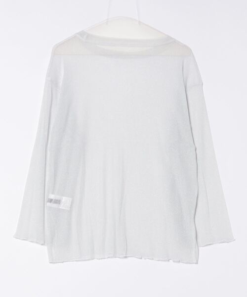 GORGE(ゴージ)の「ラメシアートップス(Tシャツ/カットソー・レディース・ピンク/グレー/オフホワイト/ブラック/グリーン・F)」の20枚目の写真