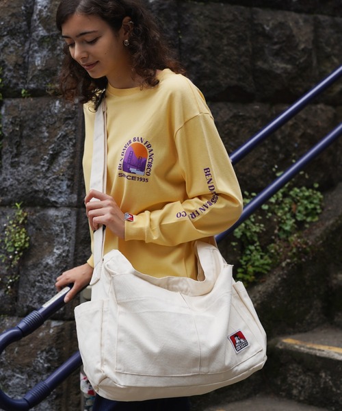 【BEN DAVIS】POCKET BIG CANVAS SHOULDER BAG（ショルダーバッグ）｜BEN DAVIS（ベンデイビス）