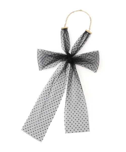 ROPE' PICNIC（ロペピクニック）の「オーガンジーチュールリボンネックレス（ネックレス・レディース・ブラック系その他/ブラック・FREE）」の11枚目の写真