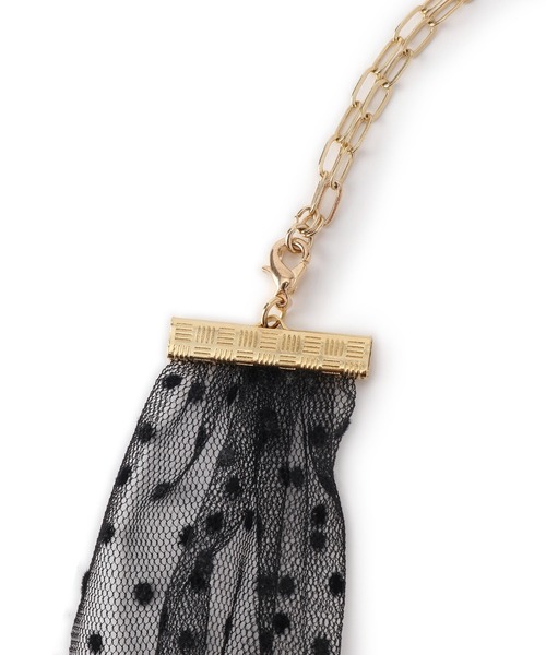 ROPE' PICNIC（ロペピクニック）の「オーガンジーチュールリボンネックレス（ネックレス・レディース・ブラック系その他/ブラック・FREE）」の9枚目の写真