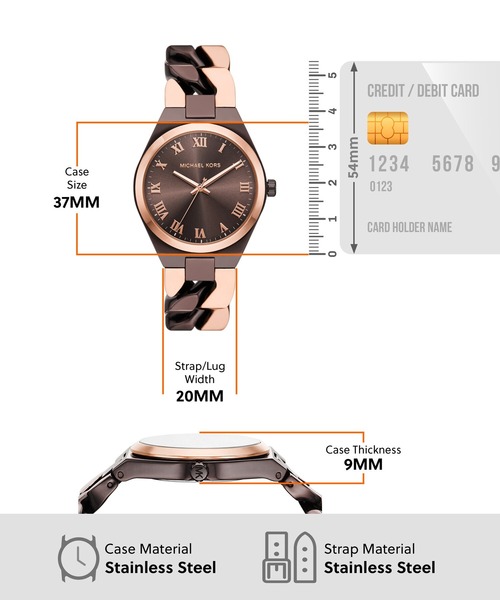 MICHAEL KORS（マイケルコース）の「マイケル・コース 腕時計 レディース アナログ ステンレス MK7501（アナログ腕時計・レディース・マルチ・FREE）」の6枚目の写真