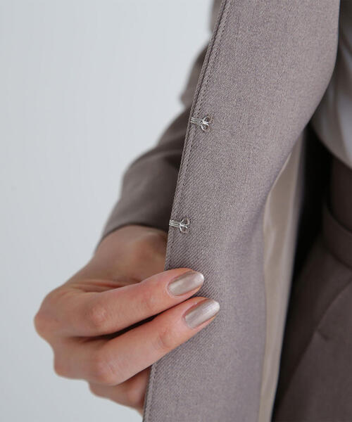 NATURALBEAUTYBASIC ウーステッドライクツイルセットアップ