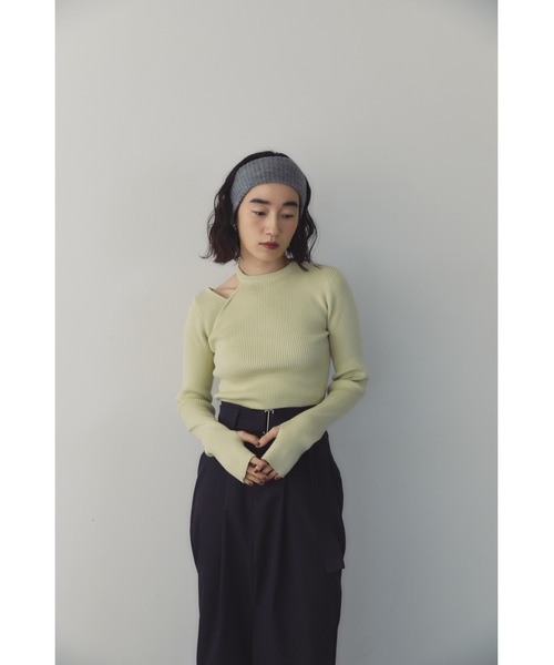 カットアウトリブニットトップス（ニット/セーター）｜DRWCYS