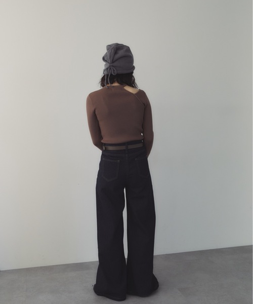 Bottega Veneta リブニット カットアウト セーター Ribbed-knit wool sweater in brown - Bottega Veneta | Mytheresa