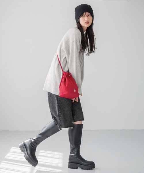 LOWRYS FARM(ローリーズファーム)の「LF2WAYキンチャクBAG 156558(ハンドバッグ・レディース・レッド/ブラック/ブルー・FREE)」の5枚目の写真