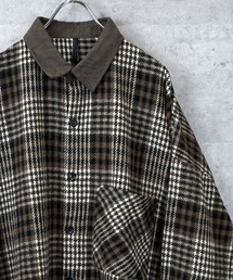 Ritzy | Vintage-like collar corduroy check flannel shirt/ヴィンテージライク 襟コーデュロイ フランネル シャツ(シャツ/ブラウス)