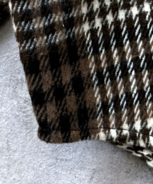 Ritzy(リッツィー)の「Vintage-like collar corduroy check flannel shirt/ヴィンテージライク 襟コーデュロイ フランネル シャツ(シャツ/ブラウス・メンズ・ブラック/ブラウン/ネイビー・M/L)」の11枚目の写真