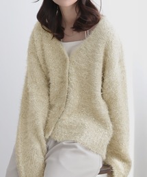 nouvellemoi | ラメフェザーカーディガン(カーディガン/ボレロ)