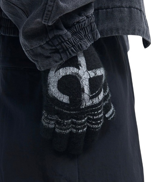 手袋 NOMANUAL SL KNIT GLOVES BLACK NM65AC06M1BK NOMANUAL(NOMANUAL)の「韓国ブランド NOMANUAL ノーマニュアル