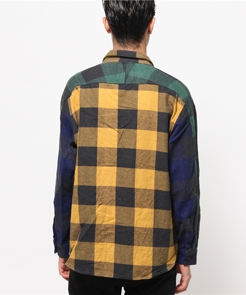 ALDIES（アールディーズ）の「John Wide Shirts ワイドシルエット ネルシャツ（シャツ/ブラウス・メンズ・レッド/その他1/その他2/ネイビー・MEDIUM/LARGE/SMALL）」の6枚目の写真