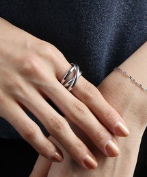 abaskdesign | 金属アレルギー対応  ボリュームラインリング(リング)