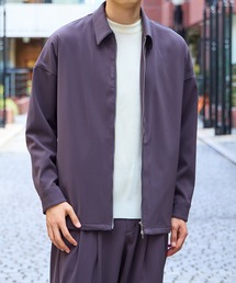 STUDIOUS別注 OVERSIZED L/S SHIRT/洗濯機洗い可能/防シワ/ストレッチ