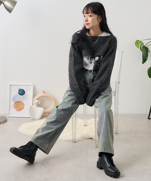 セール】3way ボレロ/ショート丈ニット/マフラー（ニット/セーター