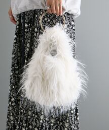 CRAFT STANDARD BOUTIQUE | リングハンドルフェイクファーバッグ(ハンドバッグ)