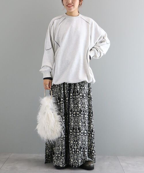 CRAFT STANDARD BOUTIQUE（クラフトスタンダードブティック）の「リングハンドルフェイクファーバッグ（ハンドバッグ・レディース・ホワイト/ダークブラウン・FREE）」の5枚目の写真