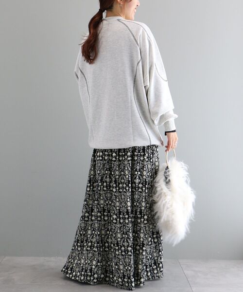 CRAFT STANDARD BOUTIQUE（クラフトスタンダードブティック）の「リングハンドルフェイクファーバッグ（ハンドバッグ・レディース・ホワイト/ダークブラウン・FREE）」の7枚目の写真