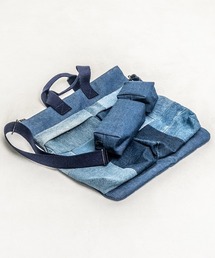 masterkey | mko12434- デニムヘルメットバッグ＋ウエストポーチ　フルセット(トートバッグ)