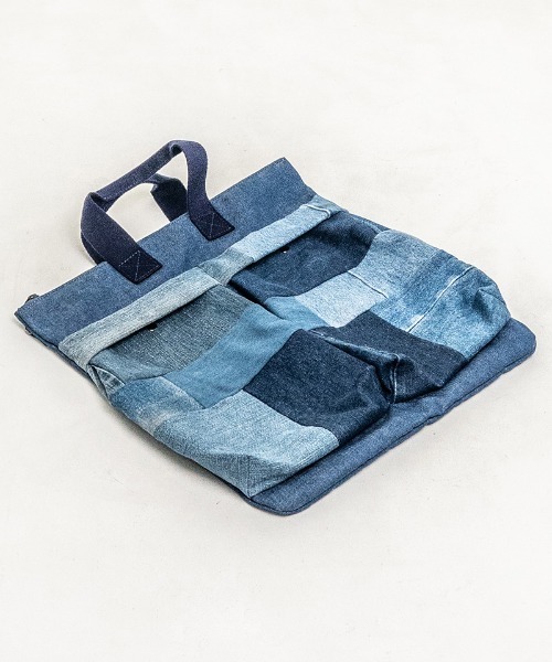 masterkey（マスターキー）の「mko12434- デニムヘルメットバッグ＋ウエストポーチ　フルセット（トートバッグ・メンズ・ブルー・FREE）」の2枚目の写真