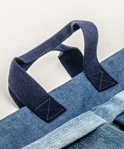 masterkey（マスターキー）の「mko12434- デニムヘルメットバッグ＋ウエストポーチ　フルセット（トートバッグ・メンズ・ブルー・FREE）」の6枚目の写真