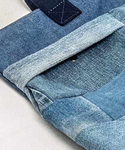 masterkey（マスターキー）の「mko12434- デニムヘルメットバッグ＋ウエストポーチ　フルセット（トートバッグ・メンズ・ブルー・FREE）」の7枚目の写真