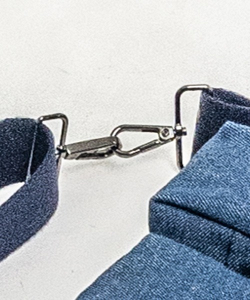 masterkey（マスターキー）の「mko12434- デニムヘルメットバッグ＋ウエストポーチ　フルセット（トートバッグ・メンズ・ブルー・FREE）」の9枚目の写真