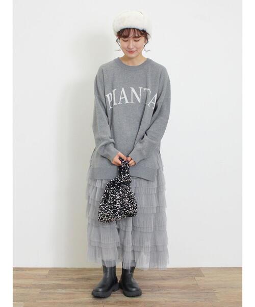 Samansa Mos2（サマンサ モスモス）の「チュールティアードスカート（スカート・レディース・キナリ/ブラック/グレー・F）」の7枚目の写真