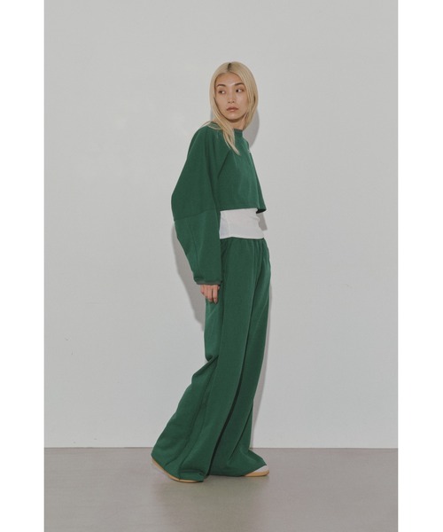 ALEXIA STAM（アリシアスタン）の「Wellness Sweat Wide Pants /UVカットスウェットパンツ（スウェットパンツ・レディース・グリーン/グレー/ネイビー・S/M）」の2枚目の写真
