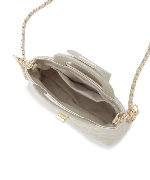 OPAQUE.CLIP（オペークドットクリップ）の「◆【2WAY】ダイヤキルティングデザインチェーンショルダーバッグ（ショルダーバッグ・レディース・ボルドー/シルバー/アイボリー系5/ブラック系5・00）」の12枚目の写真