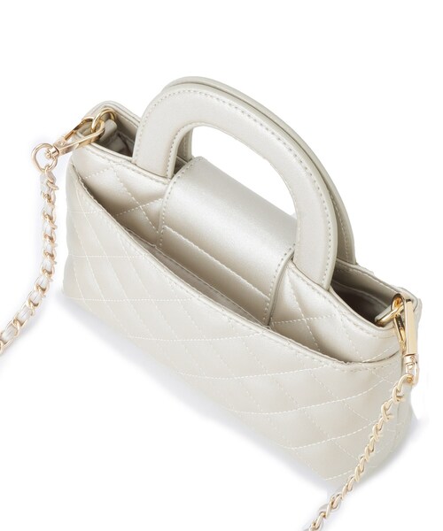 OPAQUE.CLIP（オペークドットクリップ）の「◆【2WAY】ダイヤキルティングデザインチェーンショルダーバッグ（ショルダーバッグ・レディース・ボルドー/シルバー/アイボリー系5/ブラック系5・00）」の14枚目の写真