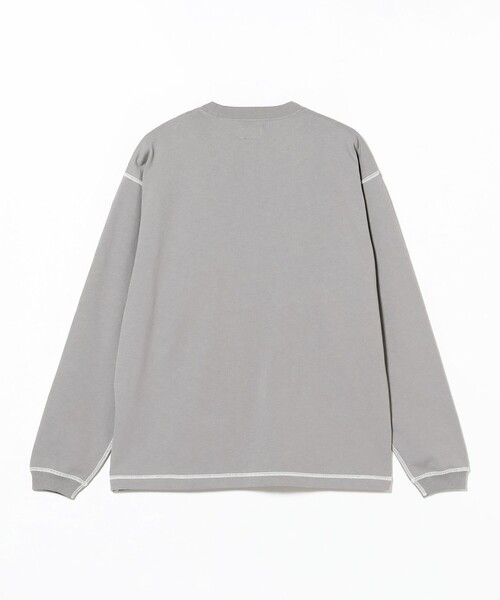 BEAMS（ビームス）の「ステッチ クルーネック Tシャツ（Tシャツ/カットソー・メンズ・グレー/クリーム/ピンク・S/M/L/XL）」の8枚目の写真