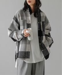 SUGAR BISKET | オーバーサイズ チェック柄ジャケット(シャツ/ブラウス)