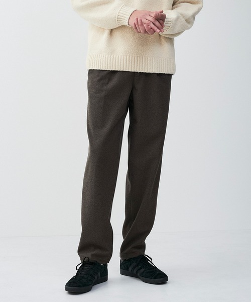 ADAM ET ROPE'（アダムエロペ）の「【mens】【セットアップ対応】メランジカルゼスリムテーパード（スラックス・メンズ・チャコールグレー/ダークブラウン/グレー・L/LL/M）」の3枚目の写真