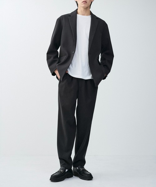 ADAM ET ROPE'（アダムエロペ）の「【mens】【セットアップ対応】メランジカルゼスリムテーパード（スラックス・メンズ・チャコールグレー/ダークブラウン/グレー・L/LL/M）」の10枚目の写真