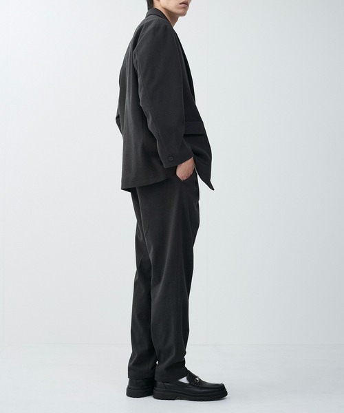 ADAM ET ROPE'（アダムエロペ）の「【mens】【セットアップ対応】メランジカルゼスリムテーパード（スラックス・メンズ・チャコールグレー/ダークブラウン/グレー・L/LL/M）」の11枚目の写真