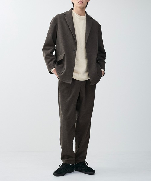 ADAM ET ROPE'（アダムエロペ）の「【mens】【セットアップ対応】メランジカルゼスリムテーパード（スラックス・メンズ・チャコールグレー/ダークブラウン/グレー・L/LL/M）」の15枚目の写真